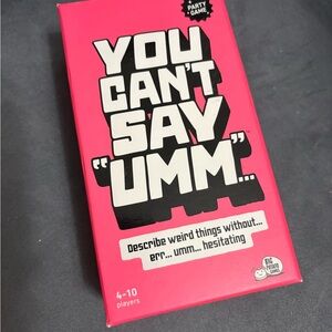 You Can’t Say “Umm” Board Game
